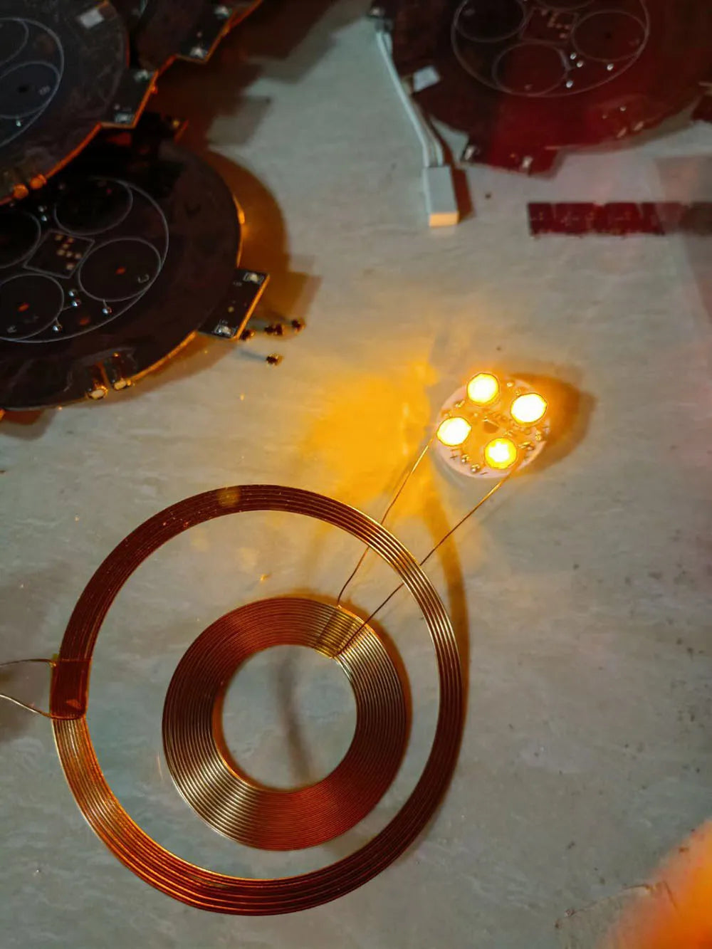 Magnetic Levitation kit Wireless Power Supply Module Multi-function Indicator Wireless Charging  Diameter 83m