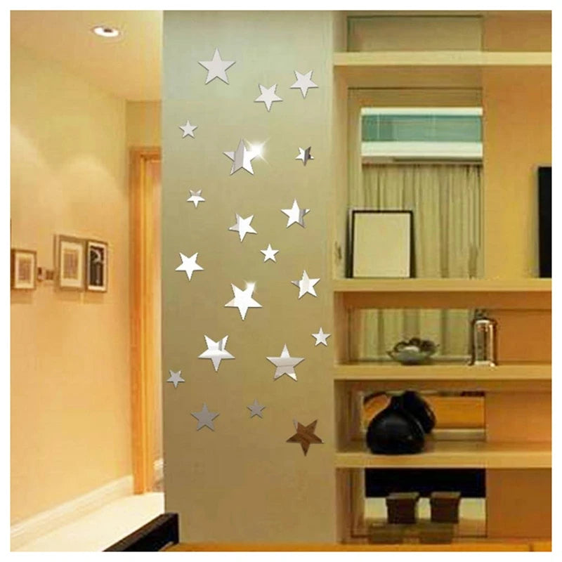 Liquid Metal Star Sticker