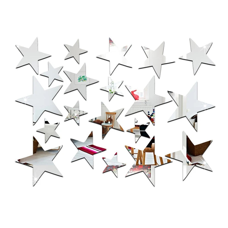 Liquid Metal Star Sticker