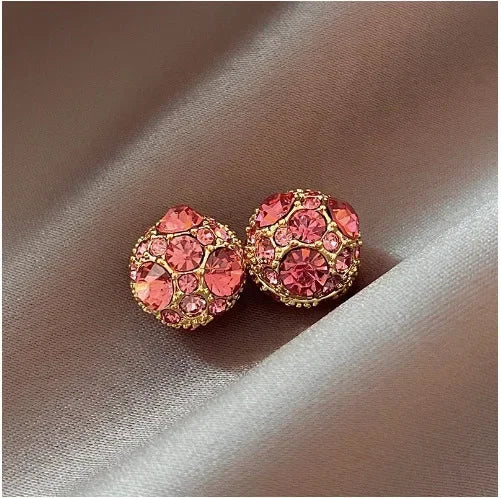 Colored Zirconia Magnetic Earrings
