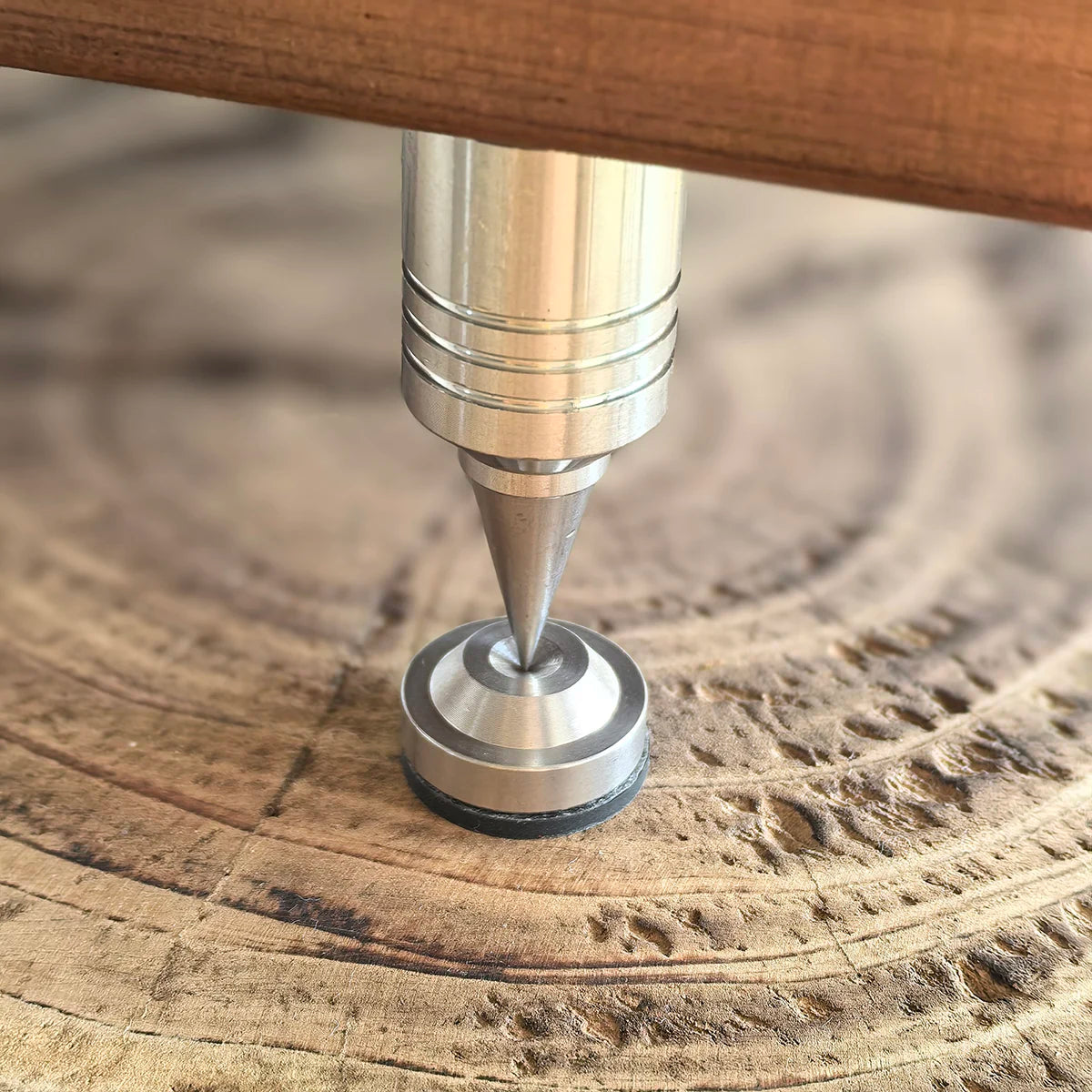 HiFi Audio Speaker Black Walnut Rack Racks Shock Absorber Isolator Feet Spikes Support Desktop Stand for B&W Zeppelin