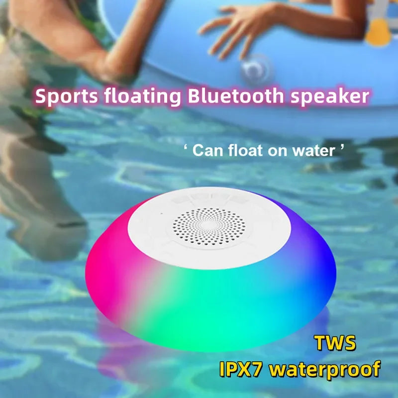 IPX7 Deep Bass Swimming Speaker Pool Floating TWS Bluetooth Speakers Wireless Waterproof 360 Stereo for Outdoo Sound Box