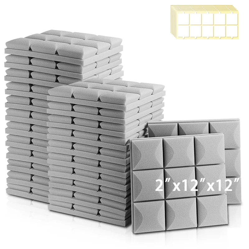 Acoustic Panels With A Square Pattern