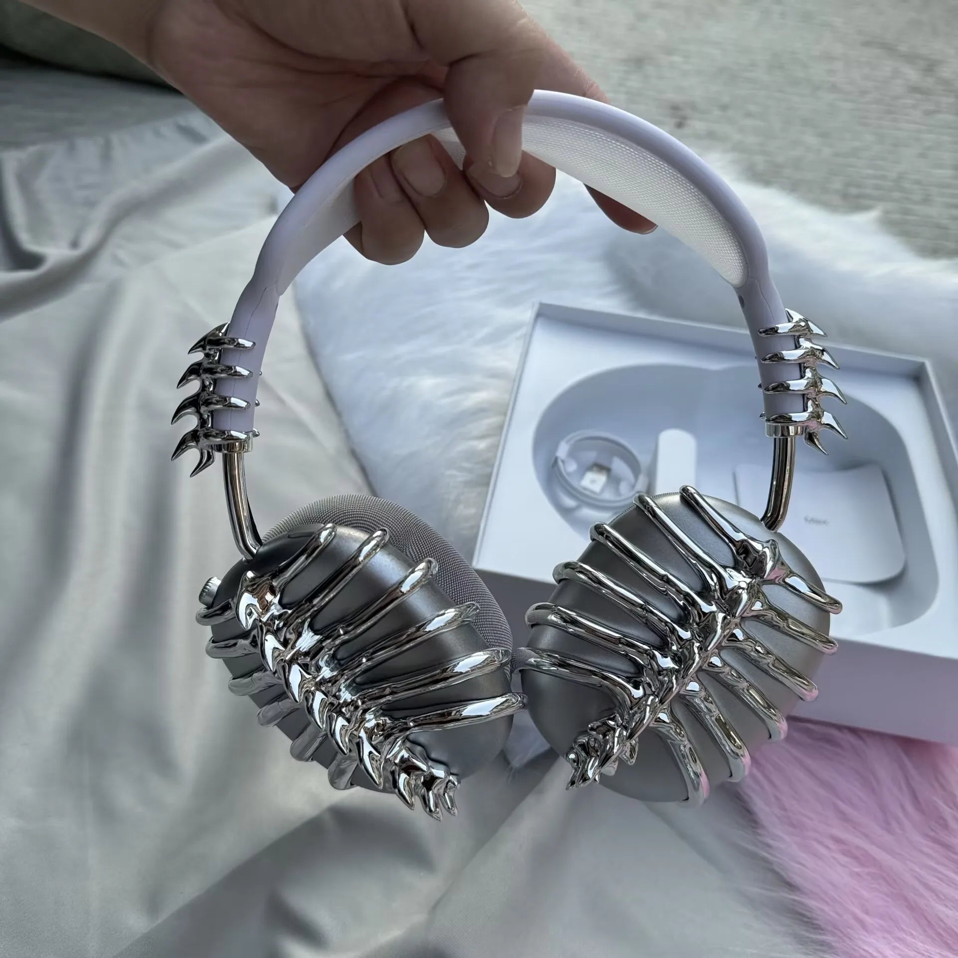Liquid Metal Butterfly Headphones
