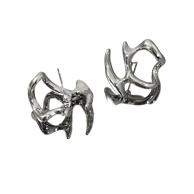 Liquid Metal Earrings