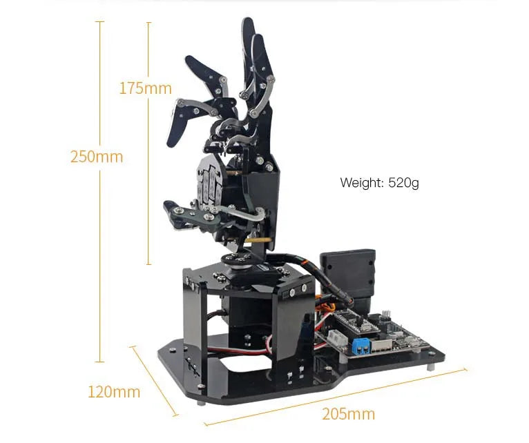 STEM For Arduino STM32 Bionic Robot Palm Hand Manipulator Open Source Code 5 Hands Educational Kit with Ps2/Somatosensory Gloves
