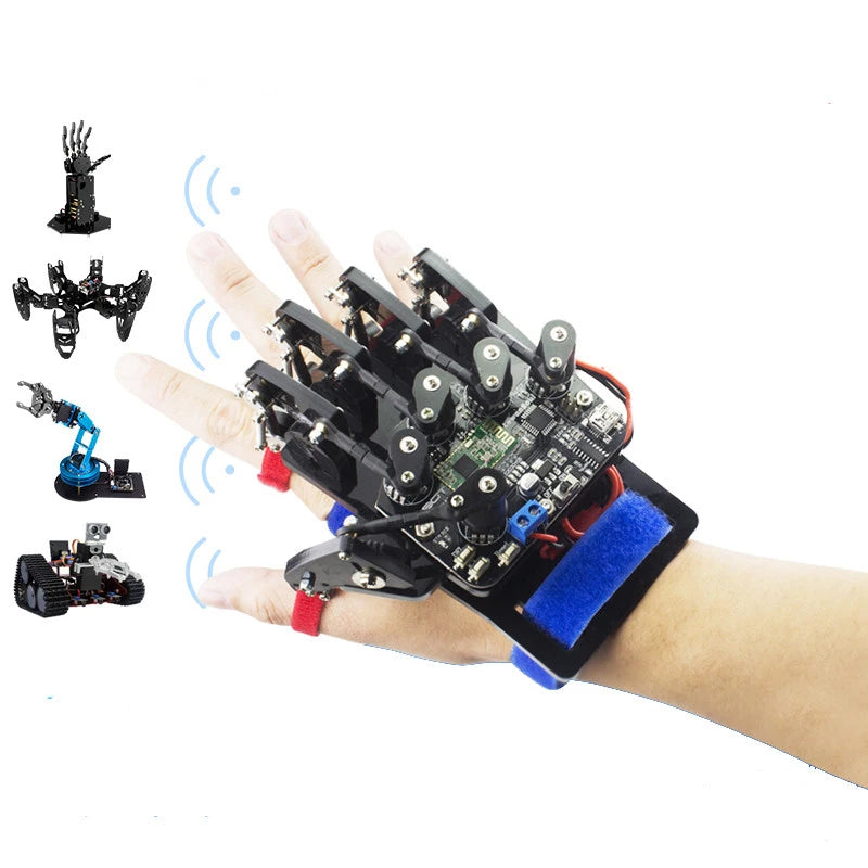 STEM For Arduino STM32 Bionic Robot Palm Hand Manipulator Open Source Code 5 Hands Educational Kit with Ps2/Somatosensory Gloves