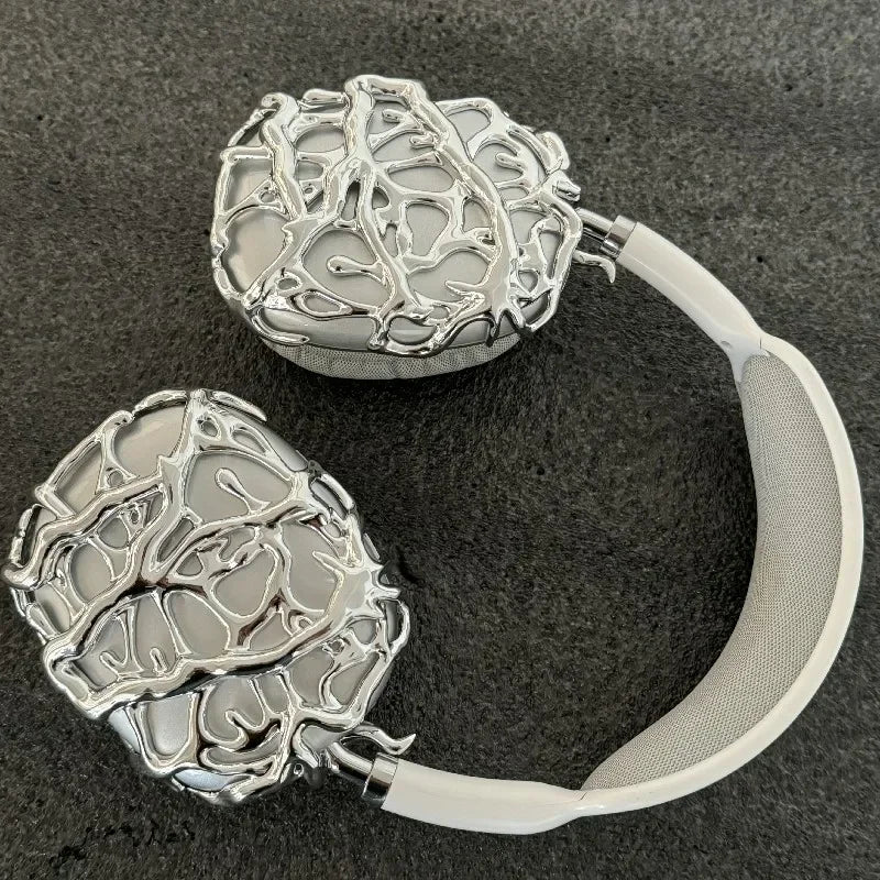 Original Airpods Max Cases Cover Cool Decoration Metallic Liquid Thorn Design Suitable for Headphones Headset Accessories Y2K