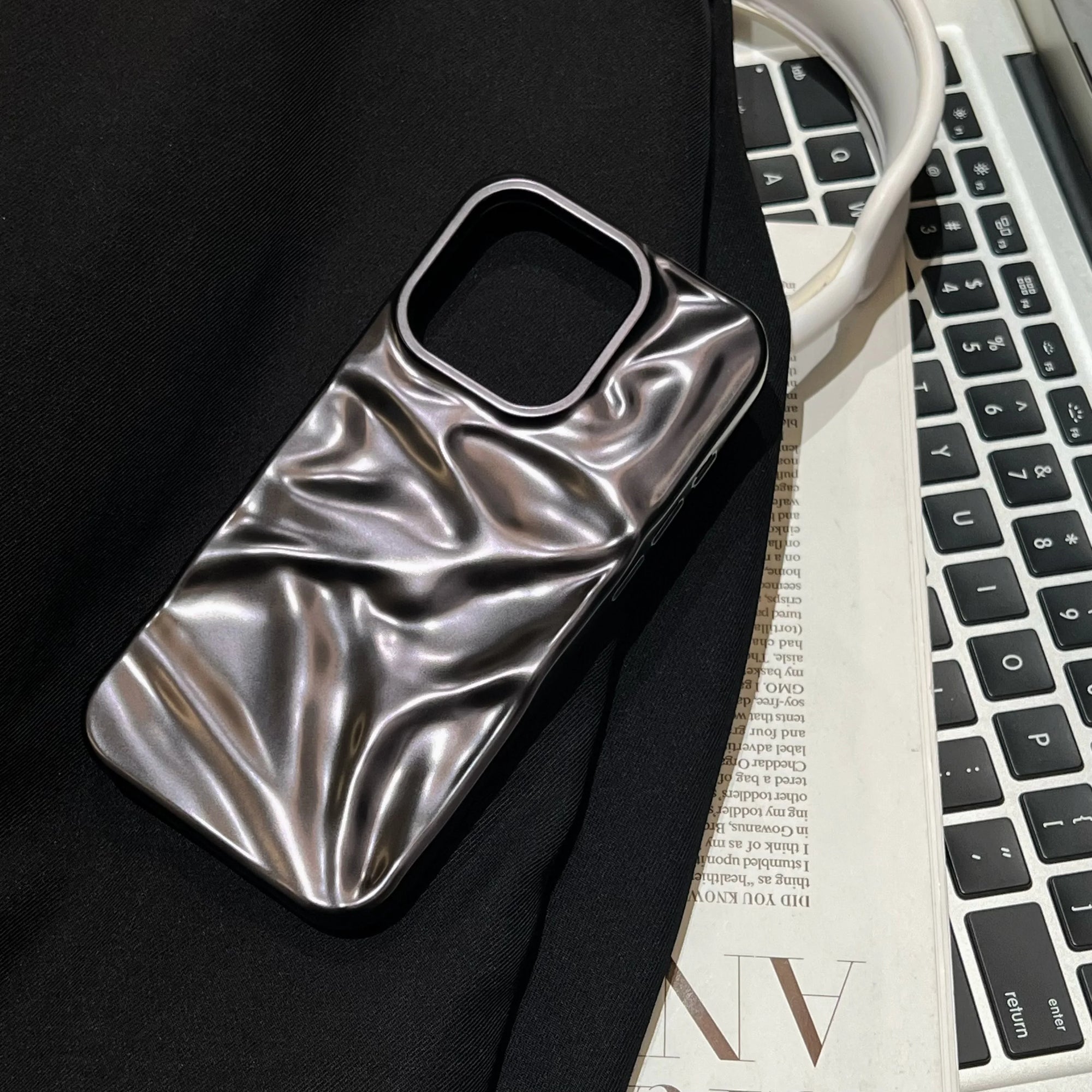 Liquid Metal Wave Phone Case