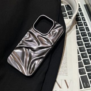Liquid Metal Wave Phone Case - Black / iphone 14 pro (6.1") / TPU