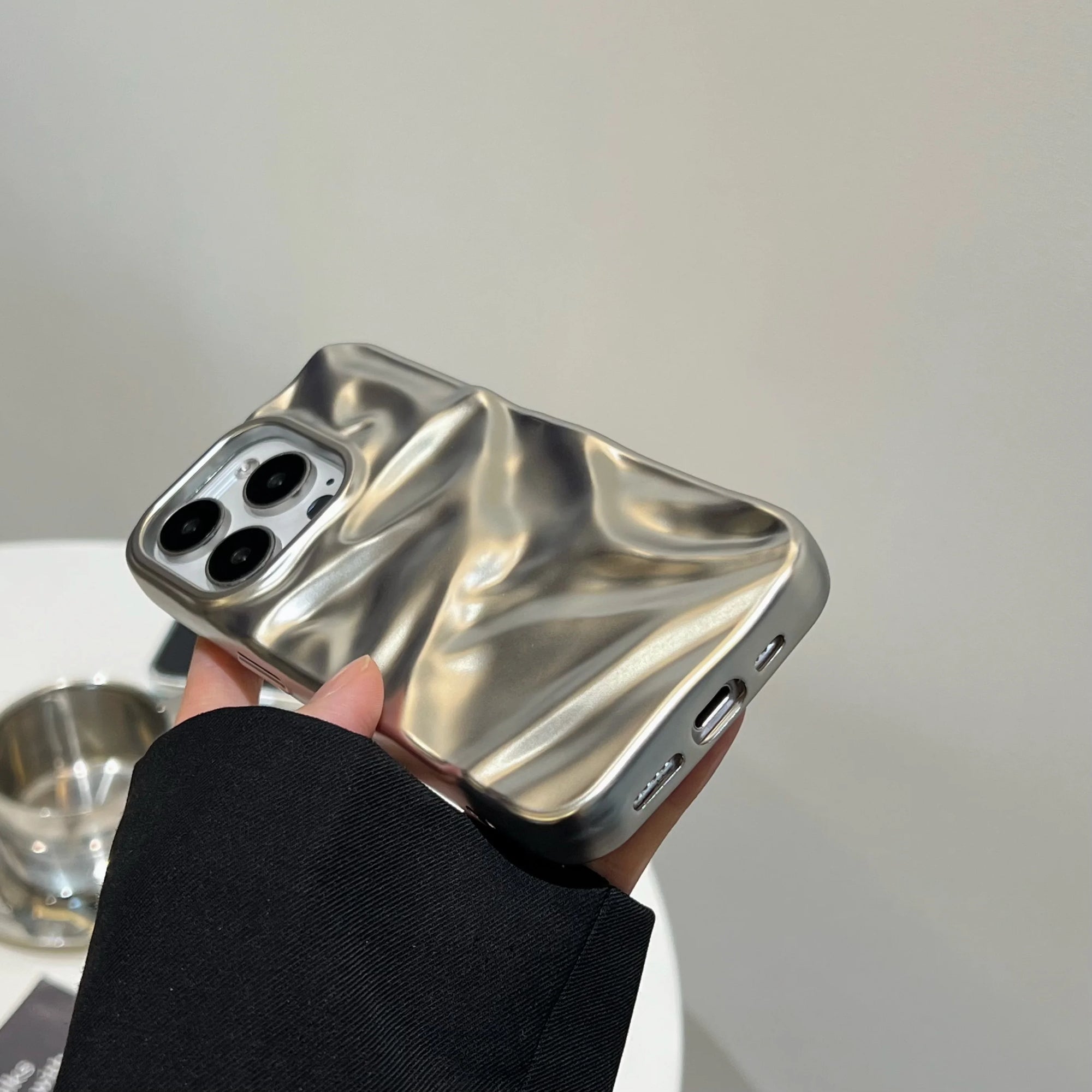 Liquid Metal Wave Phone Case