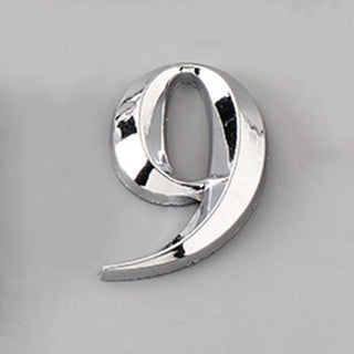 Liquid Metal Number Stickers - 9