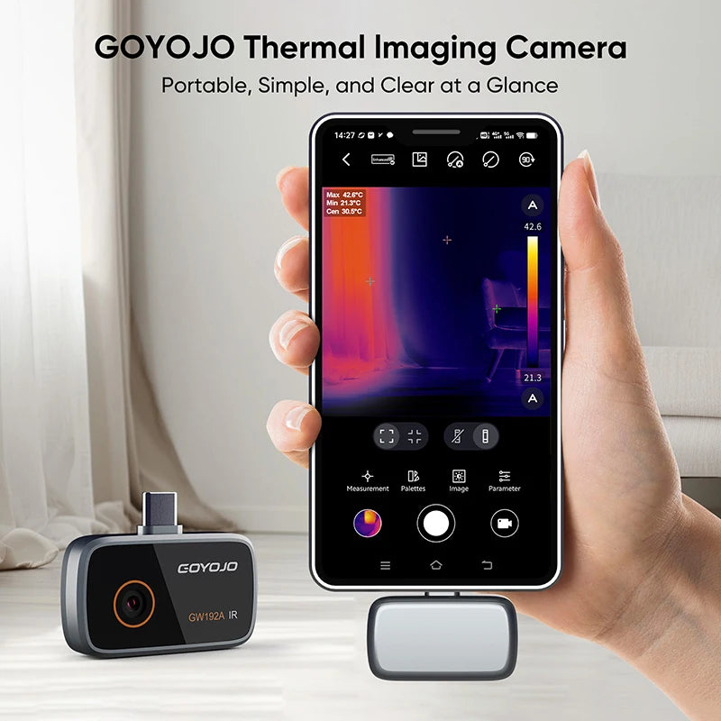 GW192A New Thermal Imaging Camera for Android Phone Infrared Thermal Imager Inspection Repair Thermographic Camera Thermal Scope
