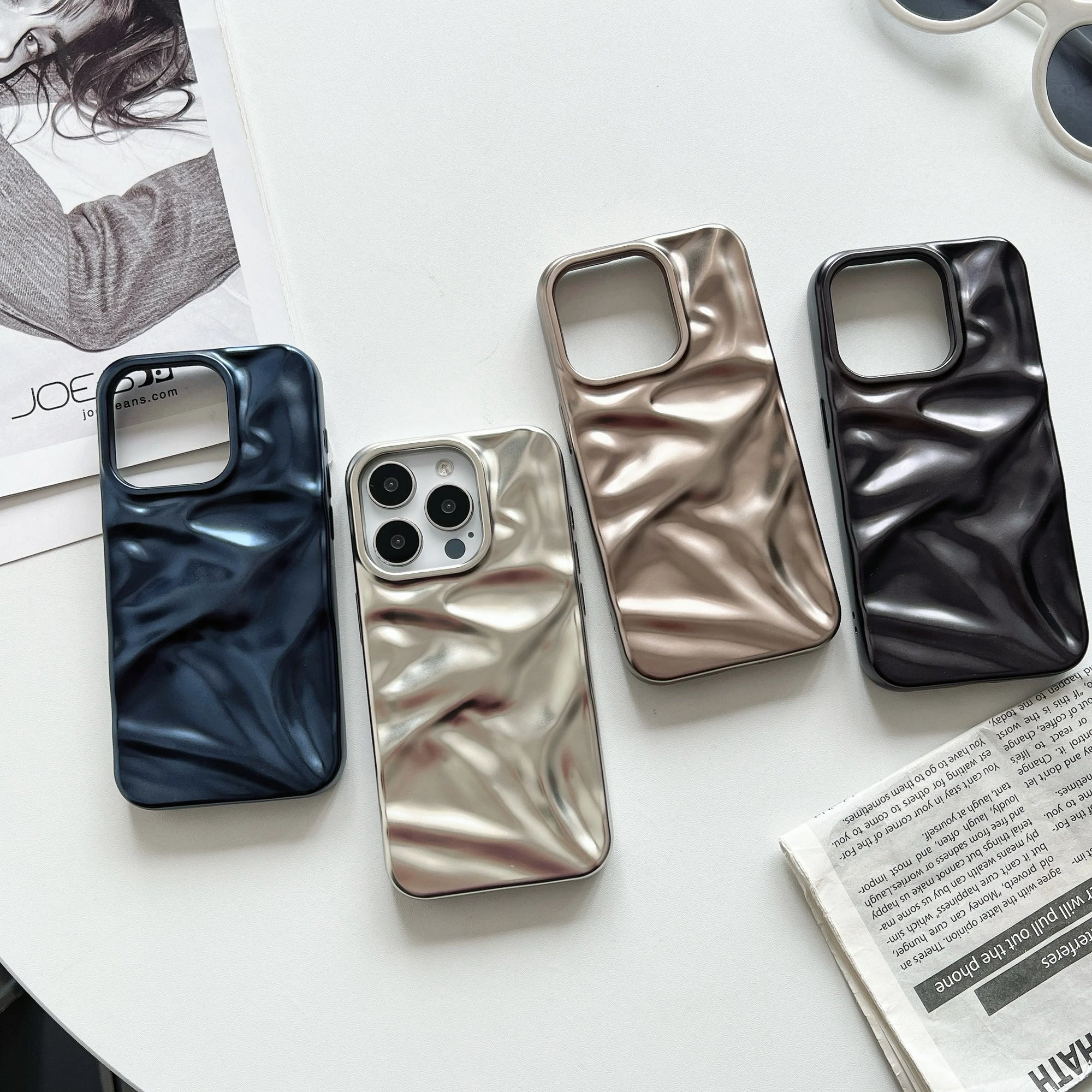 Liquid Metal Wave Phone Case