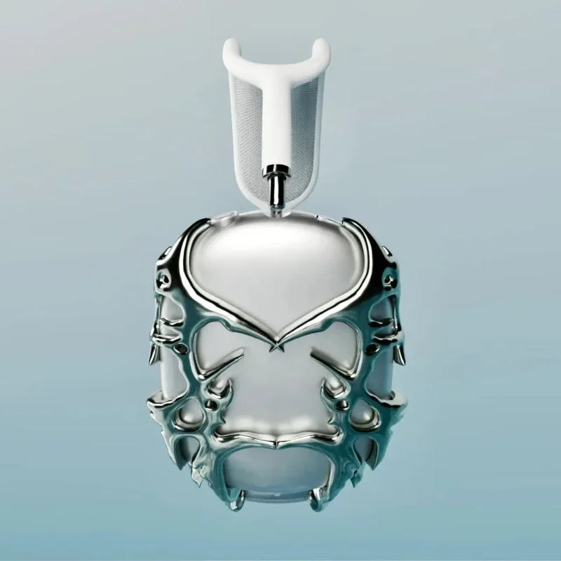 Liquid Metal Bright Silver Headphones