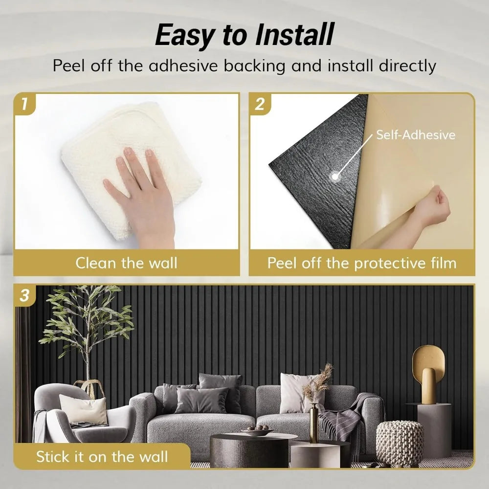 Acoustic Panels With Vertical Pattern