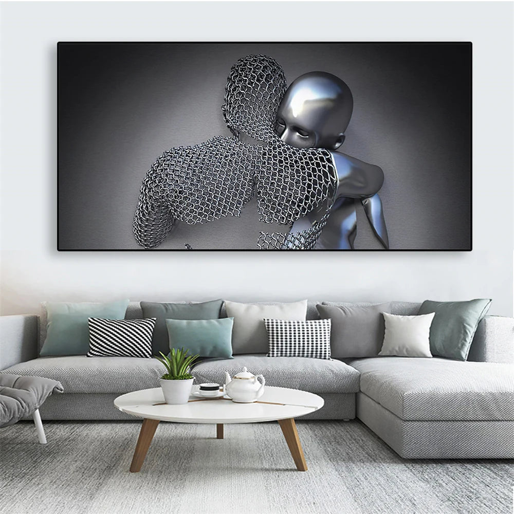 Liquid Metal Hug Paint