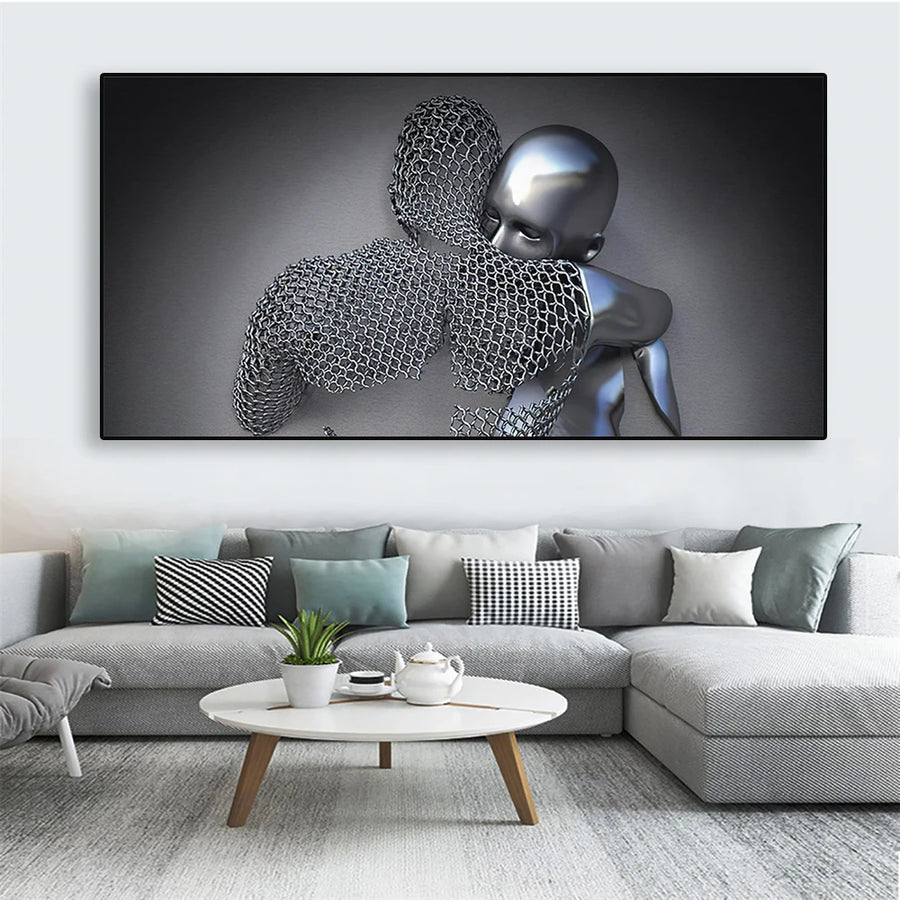 Liquid Metal Hug Paint