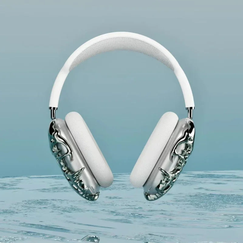 Liquid Metal Bright Silver Headphones