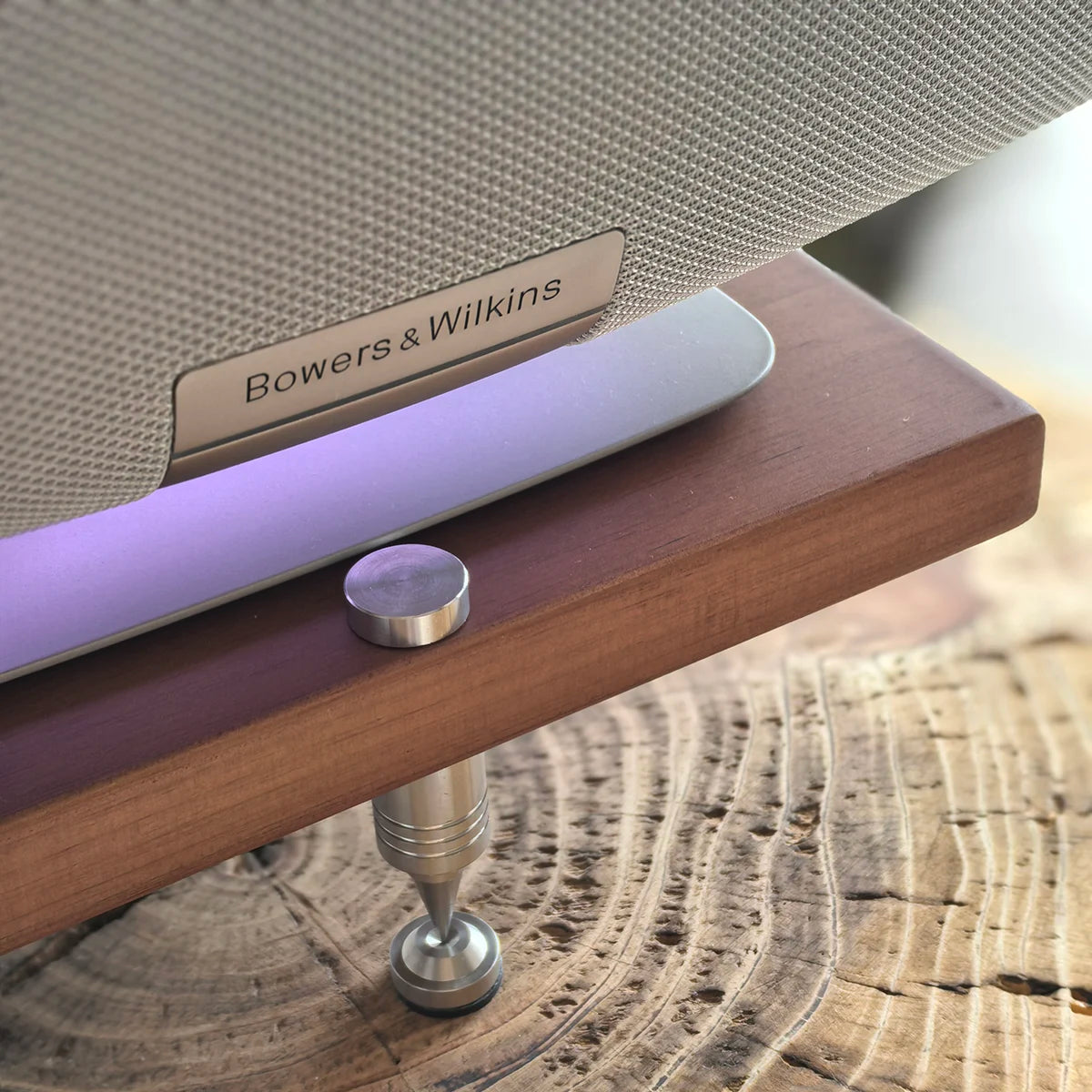 HiFi Audio Speaker Black Walnut Rack Racks Shock Absorber Isolator Feet Spikes Support Desktop Stand for B&W Zeppelin