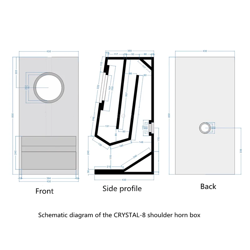 LII AUDIO CRYSTAL- 8 Full Frequency Speaker 8-inch 8ohm/50-80W Unit (1PCS)
