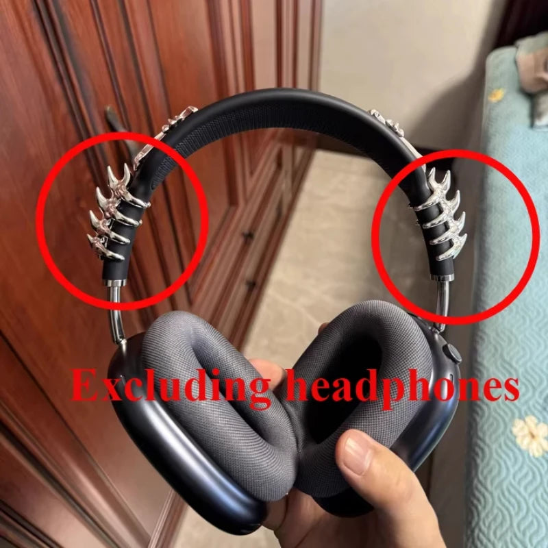 Original Airpods Max Cases Cover Cool Decoration Metallic Liquid Thorn Design Suitable for Headphones Headset Accessories Y2K
