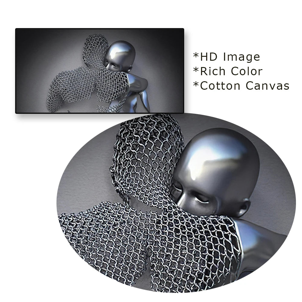 Liquid Metal Hug Paint