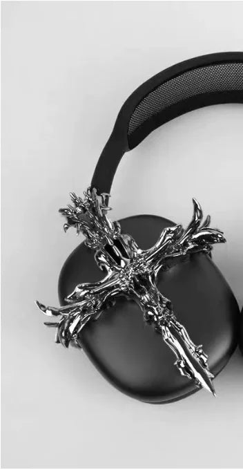 Original Airpods Max Cases Cover Cool Decoration Metallic Liquid Thorn Design Suitable for Headphones Headset Accessories Y2K