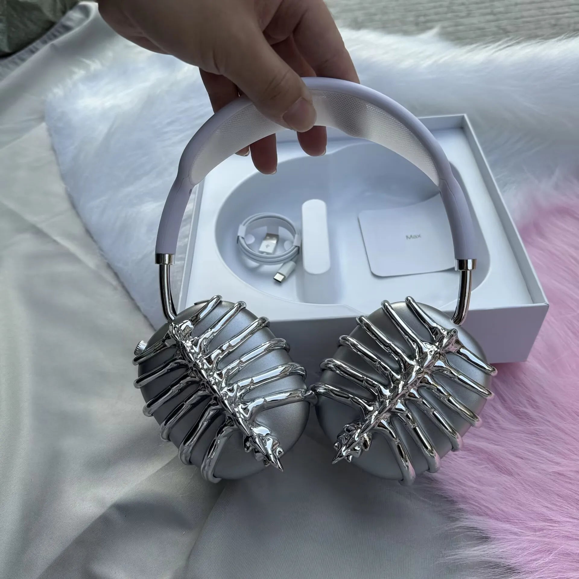 Liquid Metal Butterfly Headphones