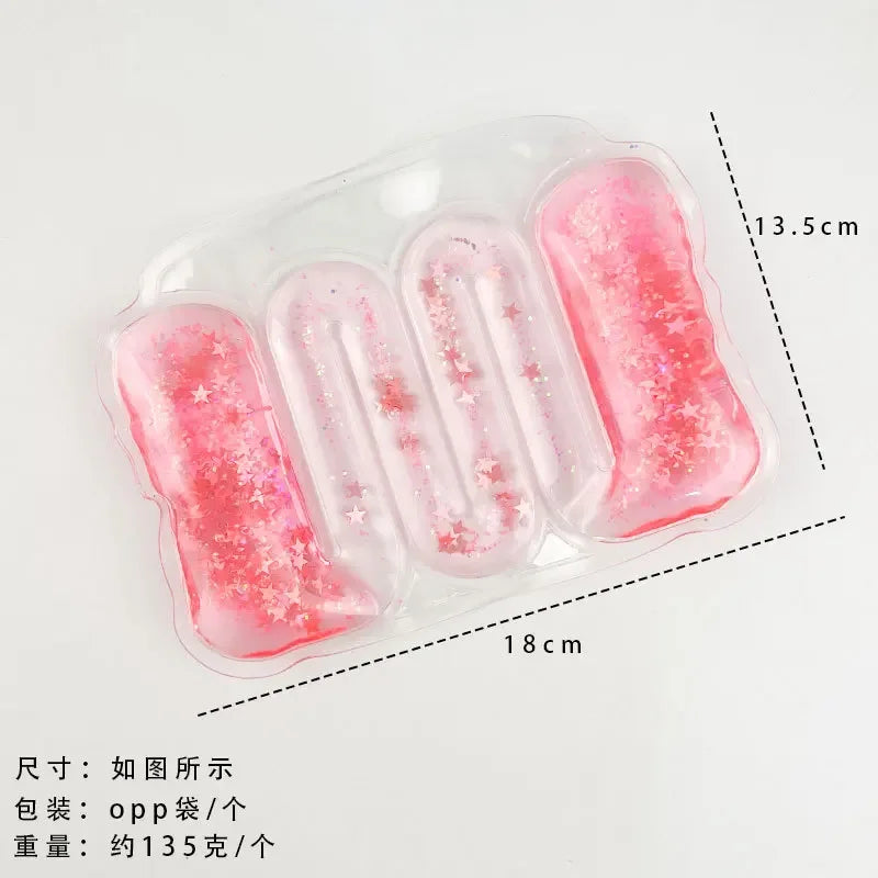 Summer Novelty Stress Relief Toy  Water Bag Squeeze Gold Dust Water Strip Party Game Left Restless Antistress Girl Toy