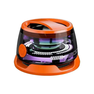 VIKEFON Portable Mini Bluetooth Speaker G200 RGB Lighting Magnetic Speaker BT5.3 Mini Sound Box 7 Hours Playback Phone Holder - Orange
