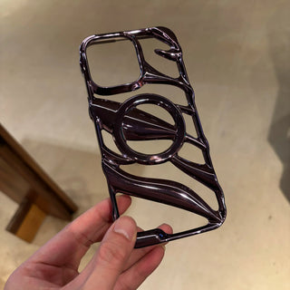 Magnetic Holow Phone Case - Deep purple / iPhone 16 Pro Max