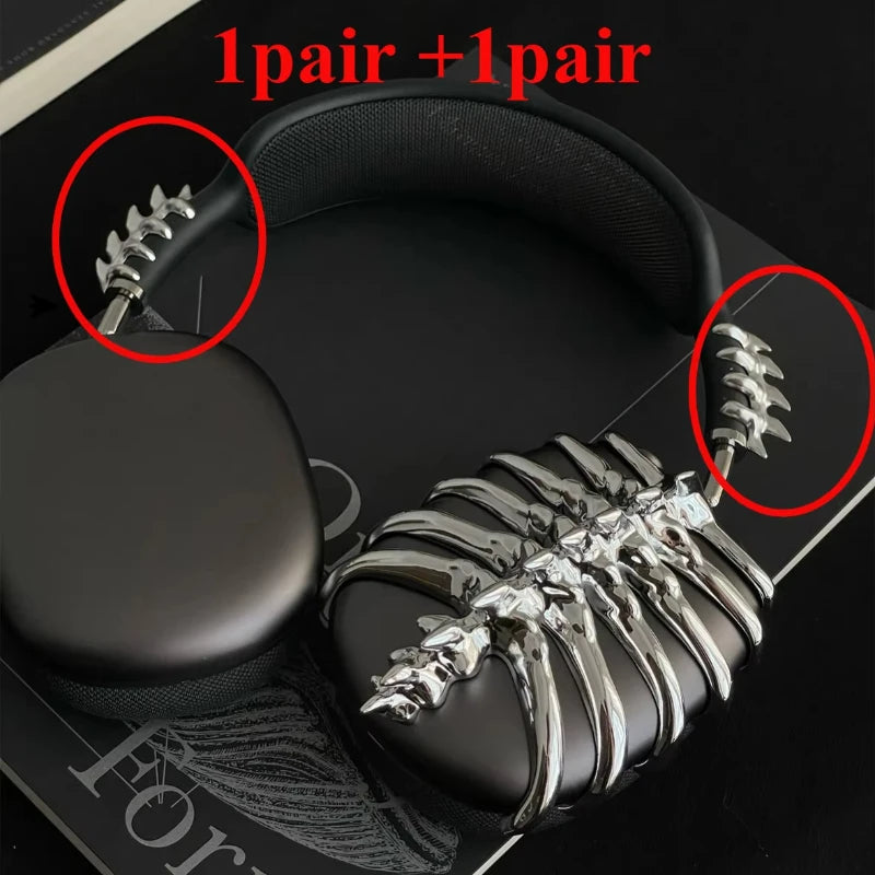 Original Airpods Max Cases Cover Cool Decoration Metallic Liquid Thorn Design Suitable for Headphones Headset Accessories Y2K