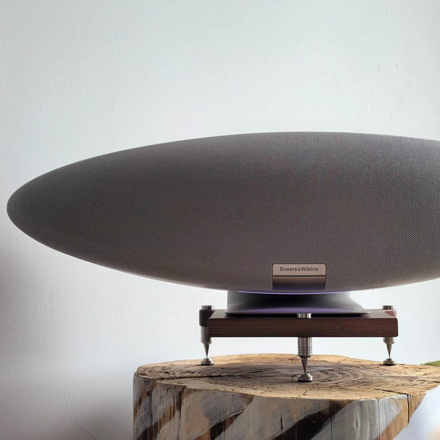 HiFi Audio Speaker Black Walnut Rack Racks Shock Absorber Isolator Feet Spikes Support Desktop Stand for B&W Zeppelin