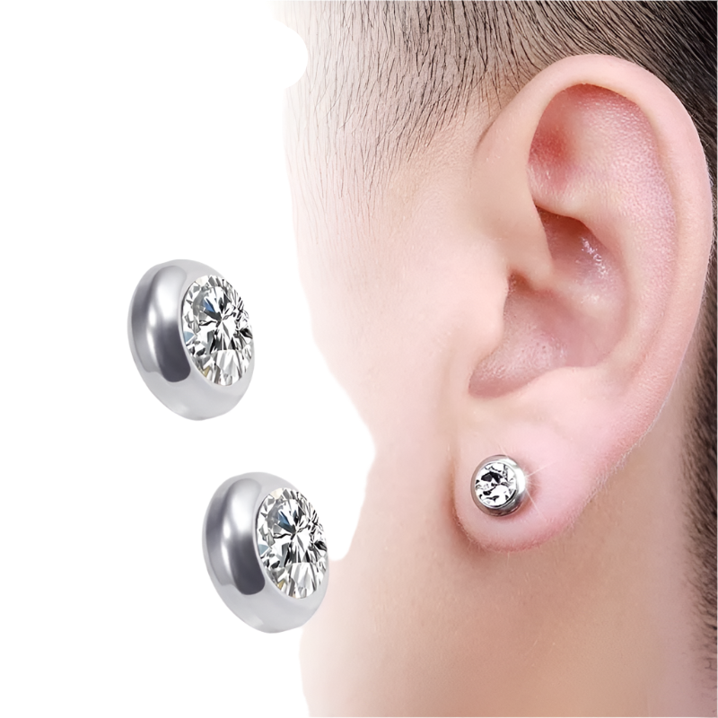 Gemstone Magnetic Earring