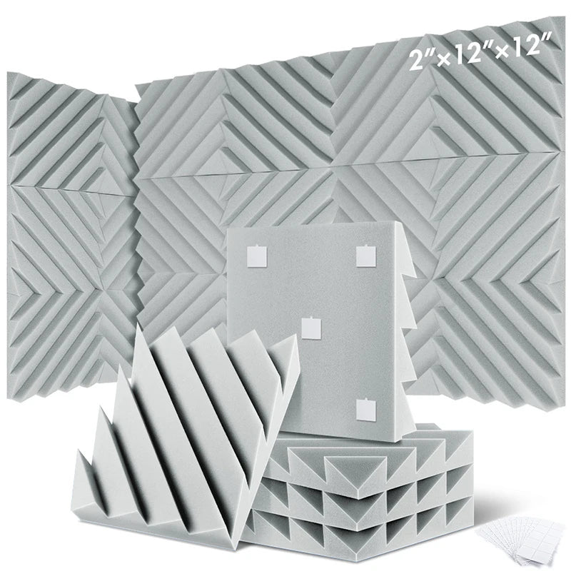 Acoustic Panels With A Diagonal Pattern