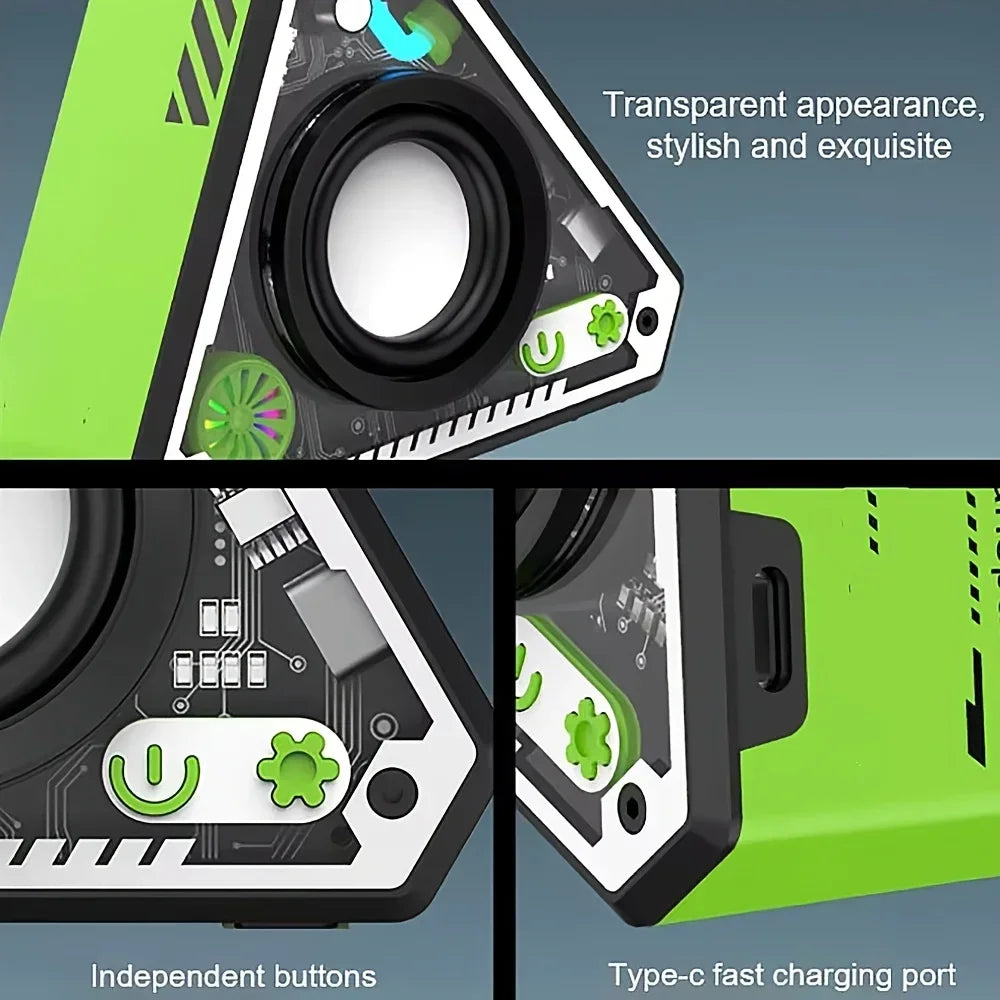 Mini Cool Bluetooth Speaker Subwoofer HiFi Surround Sound Outdoor Home Portable Wireless Bluetooth Speaker Music Player