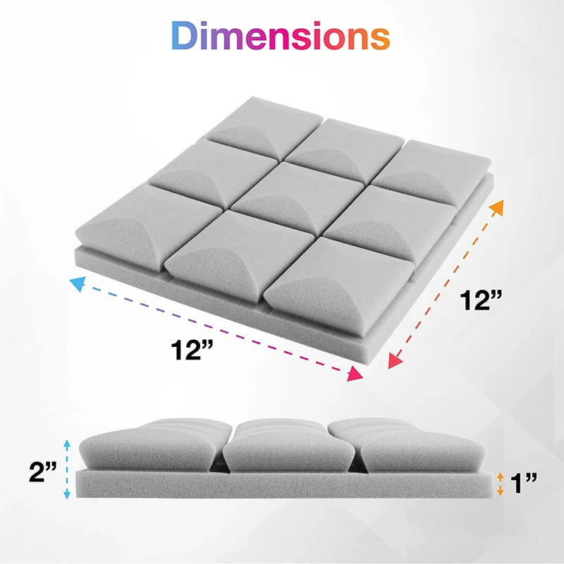 Acoustic Panels With A Square Pattern