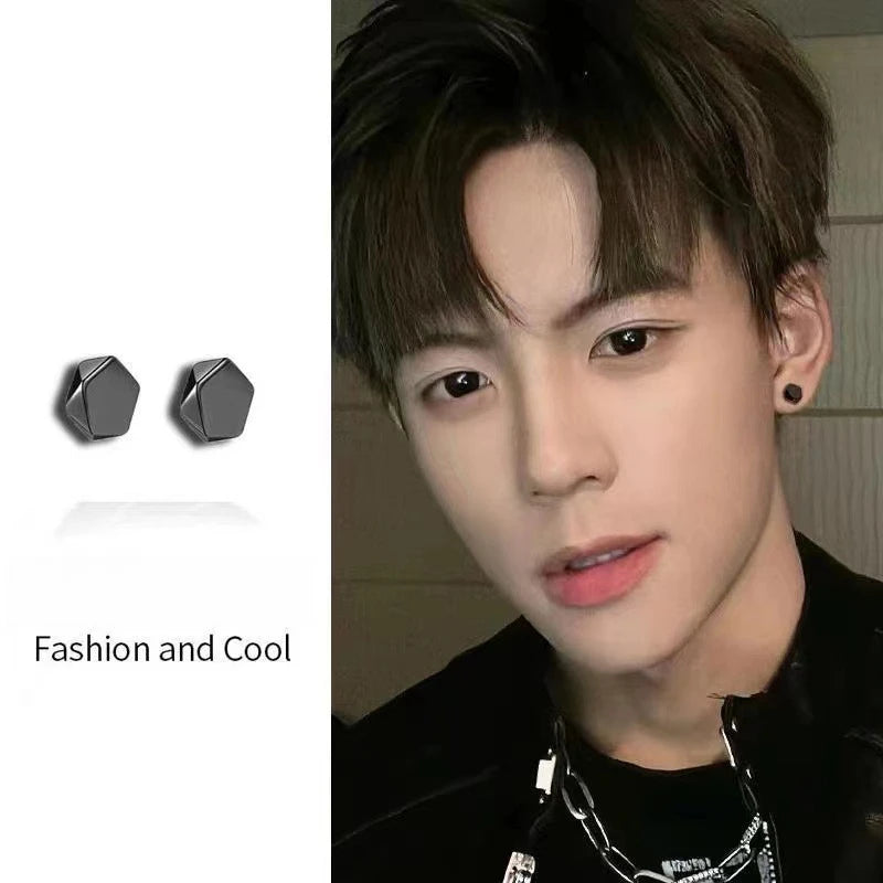 Pentagon Magnetic Earrings