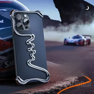 Liquid Metal Spiral Phone Case - GRAY / iPhone 16 Pro / zinc alloy