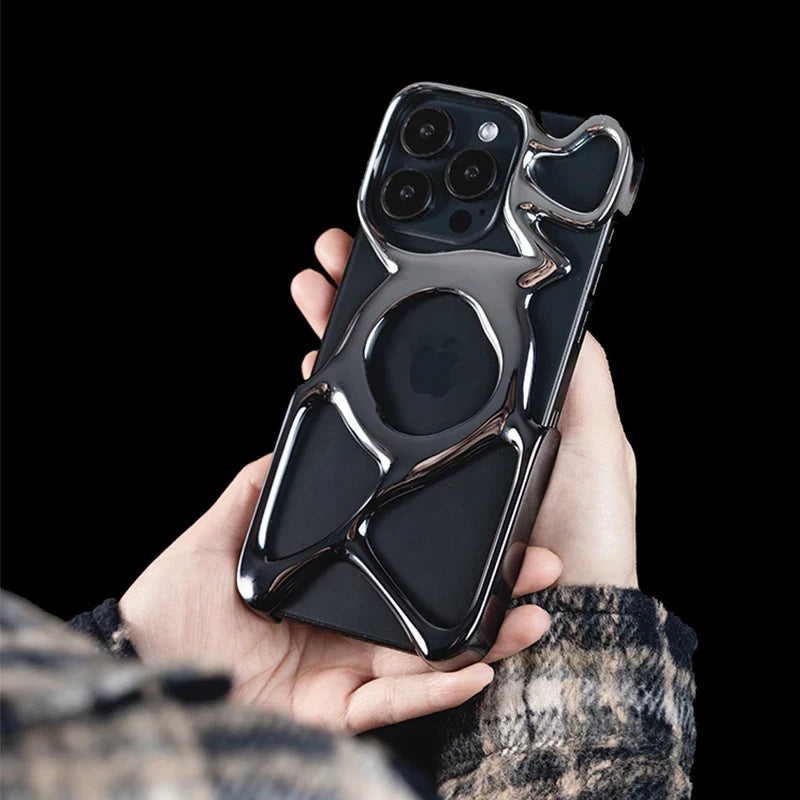 Liquid Metal Angry Miao Phone case