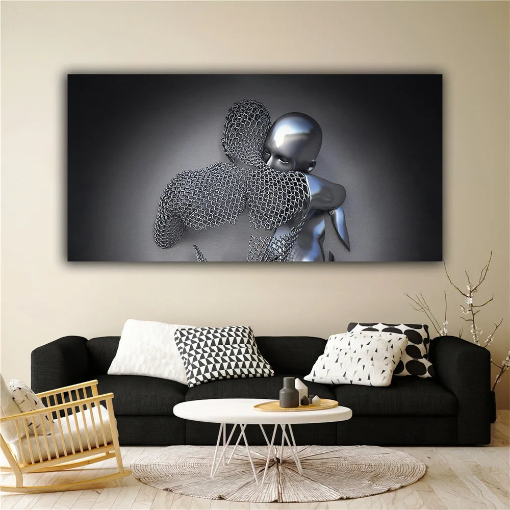 Liquid Metal Hug Paint