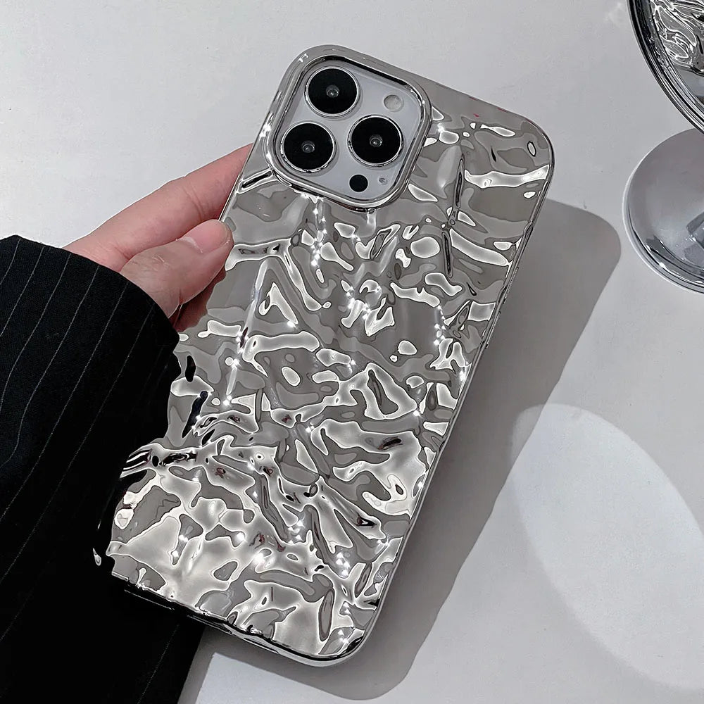 Liquid Metal Ripple Phone Case