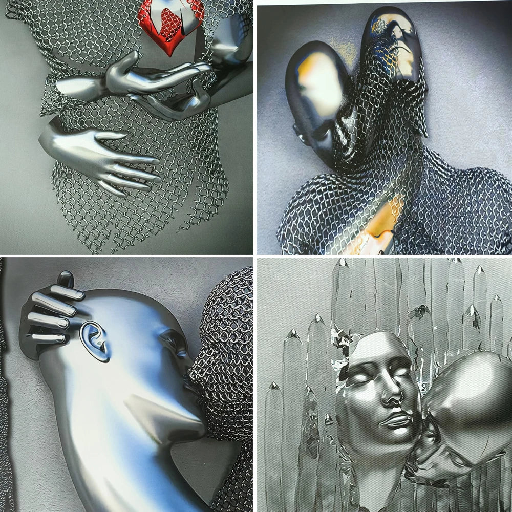 Liquid Metal Hug Paint