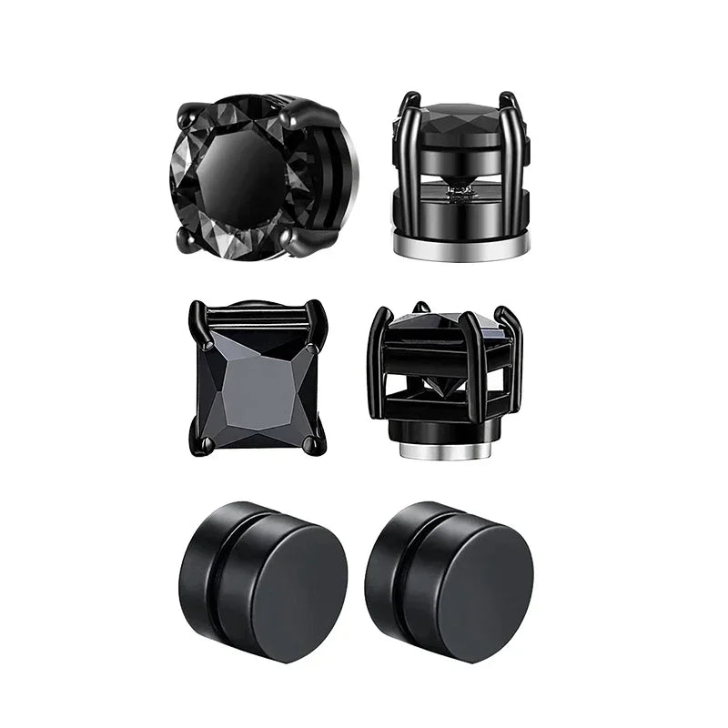 Men Punk Magnetic Earrings