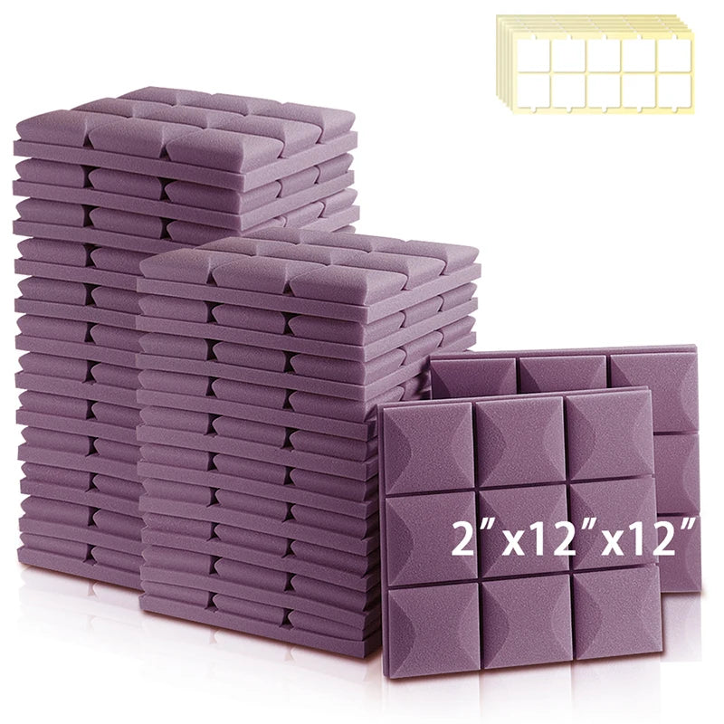 Acoustic Panels With A Square Pattern