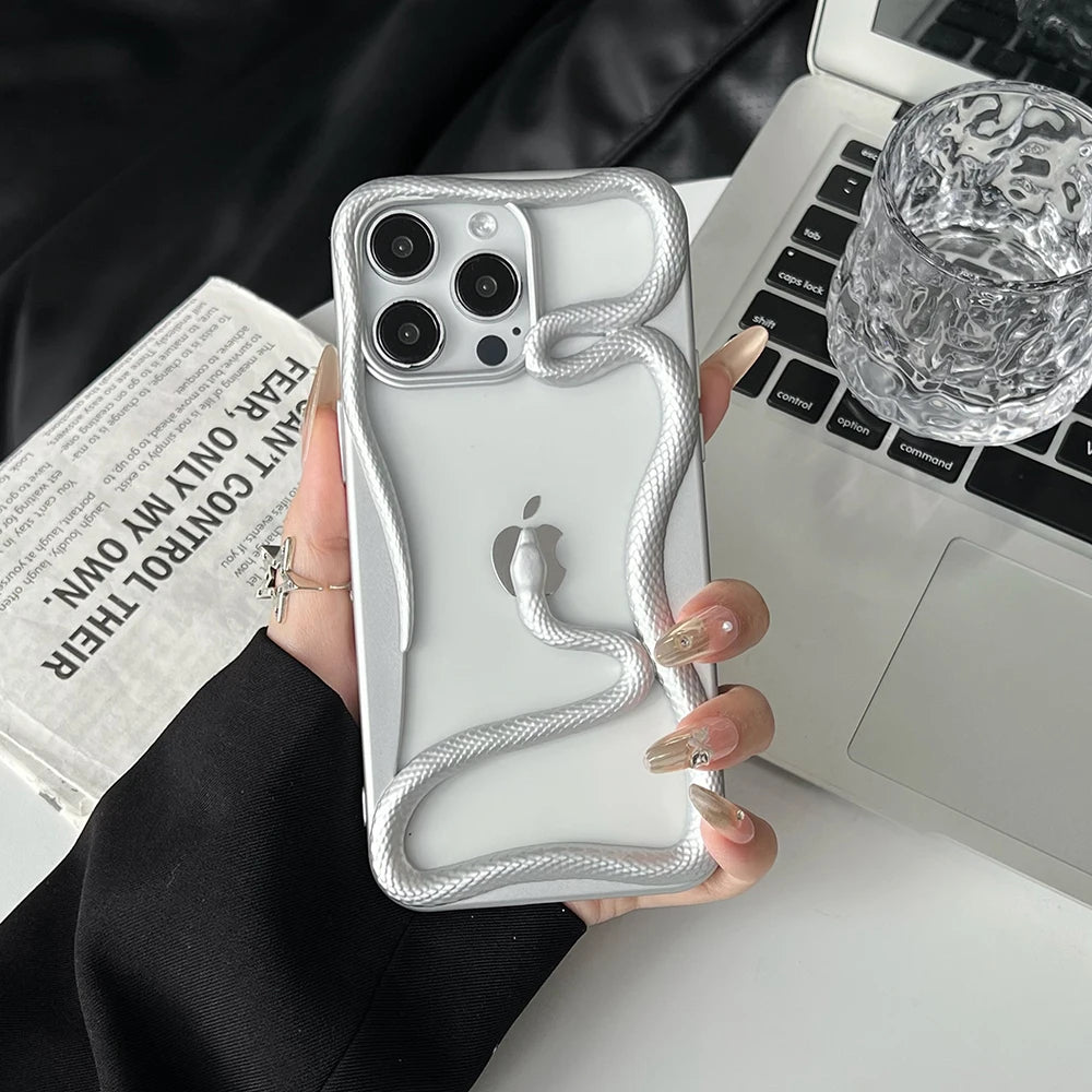 Liquid Metal Snake Phone Case