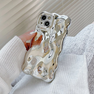 Liquid Metal Moonlight Phone Case - Silver / iphone 13 (6.1")