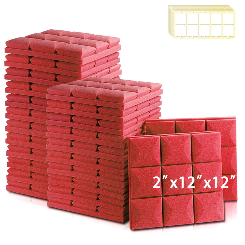 Acoustic Panels With A Square Pattern