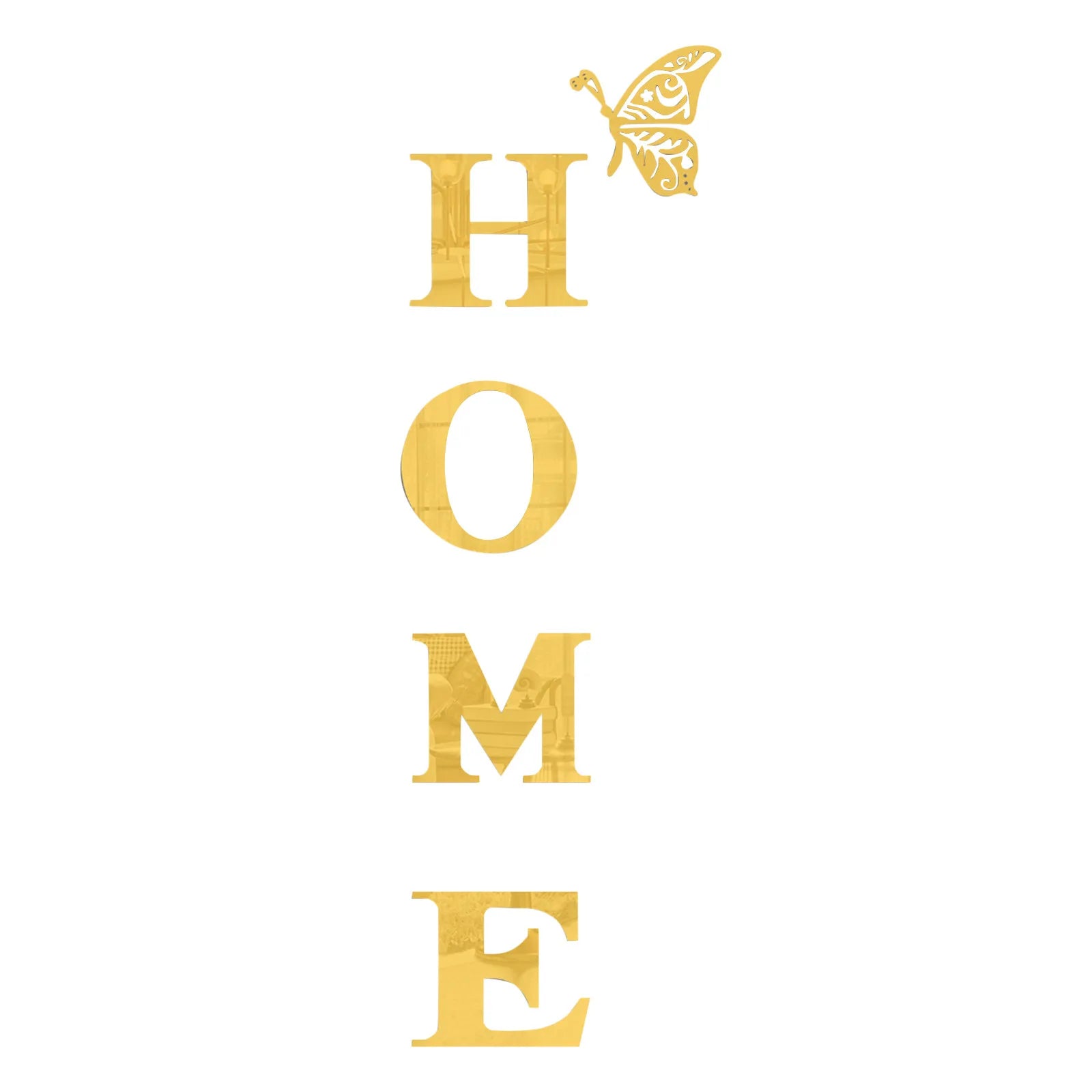 3d Acrylic Large Diy Mirror Self-Adhesive Removable Wall Sticker Family English Alphabet Living Room Bedroom Home Decoration